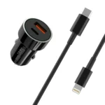 XO-CC32 מטען רכב Type-C To Lightning 20W