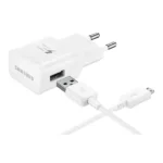 ⁦Samsung Charger Micro-USB 9V 15W סט מטען קיר לבן יבואן רשמי סאני⁩ – תמונה ⁦2⁩