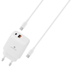 MiraCase MWC20PQ1 USB-C To Type-C 20W סט מטען קיר כפול