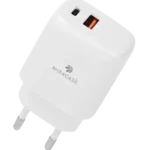 MiraCase MWC25PQ USB-C 25W + QC 3.0 ראש קיר כפול