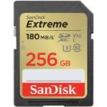 SanDisk Extreme SDXC UHS-I כרטיס זיכרון 256GB 180MB/s 4K