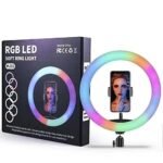 ⁦RGB LED MJ33 רינג תאור צבעוני 33 סמ⁩ – תמונה ⁦2⁩
