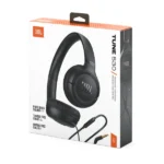 JBL Tune 530 אוזניות קשת חוטיות יבואן רשמי שחור