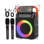 בידורית + זוג מיקרופונים עם רצועה